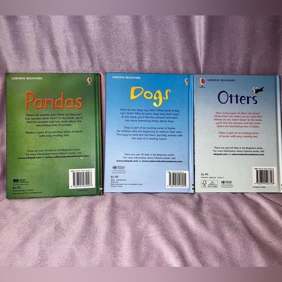 Pandas🐼, Dogs🐶 & Otters🦦 Beginners Books - Picture 2 of 5